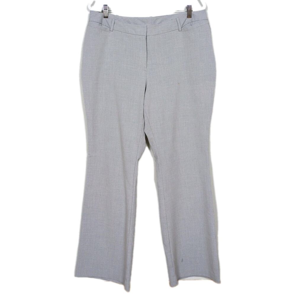 WORTHINGTON Light Grey Curvy Fit Trousers Pockets Career Professional Women's 16